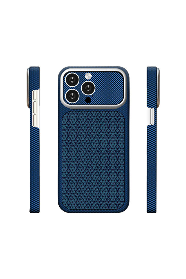 iPhone 14 Pro Max Compatible Magsafe Supported iPhone 18 Pro Max Appearance Premium Carbon Fiber Appearance Textured Luxury Cover Nexel