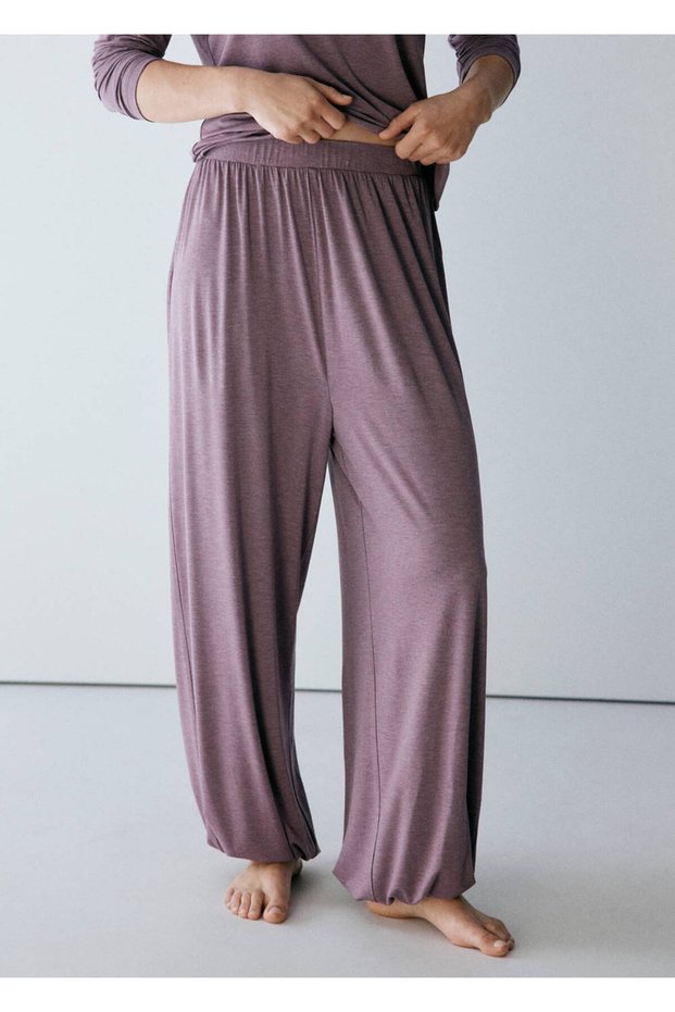 Dökümlü pijama pantolon