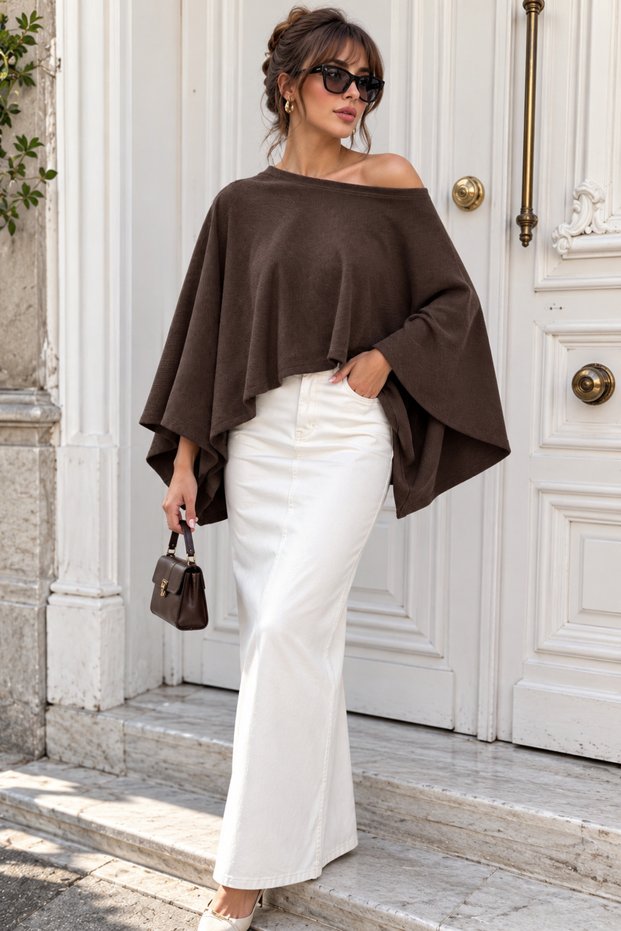 Selani̇k Free Arm Poncho