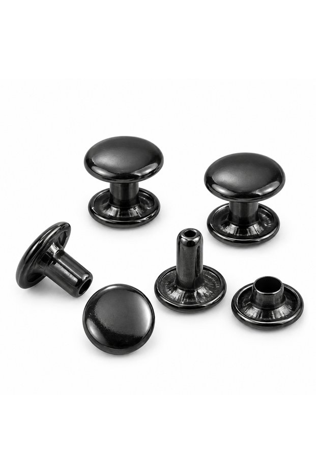 9 mm Çift Kafa Siyah Rivet