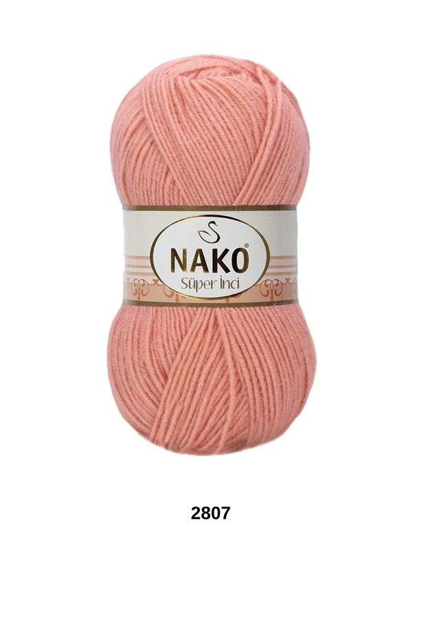 1 Piece Nako Super Pearl 100 Grams 260 Meters Cardigan Sweater Scarf Beanie Blanket Knitting Yarn-Color: 2807