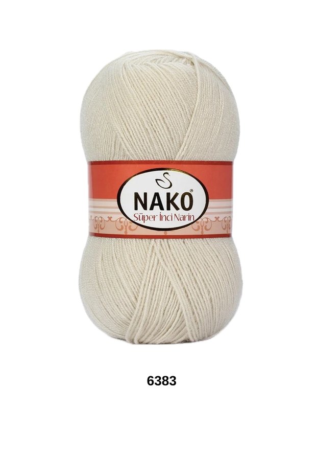 1 Piece Nako Super Pearl Delicate 100 Grams 540 Yards Cardigan Blouse Shawl Scarf Beanie Sweater Knitting Yarn-Color: 6383