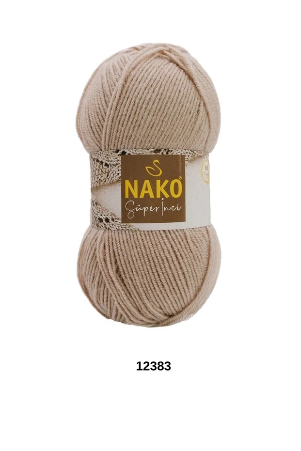 1 Piece Nako Super Pearl 100 Grams 260 Meters Cardigan Sweater Scarf Beanie Blanket Knitting Yarn-Color: 12383