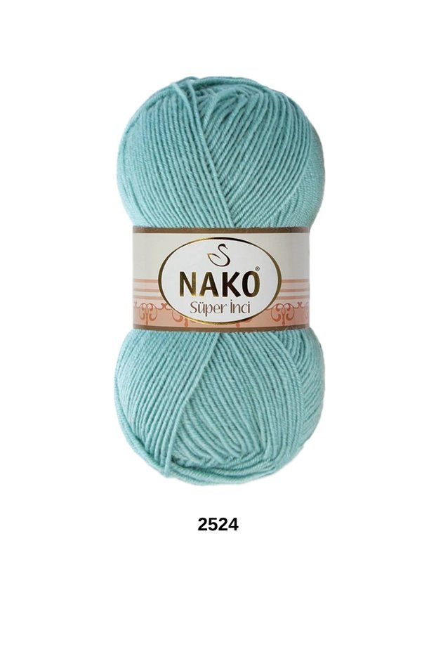1 Piece Nako Super Pearl 100 Grams 260 Meters Cardigan Sweater Scarf Beanie Blanket Knitting Yarn-Color: 2524