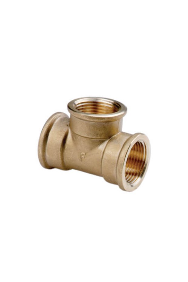 Brass tee 1/2", internal thread,