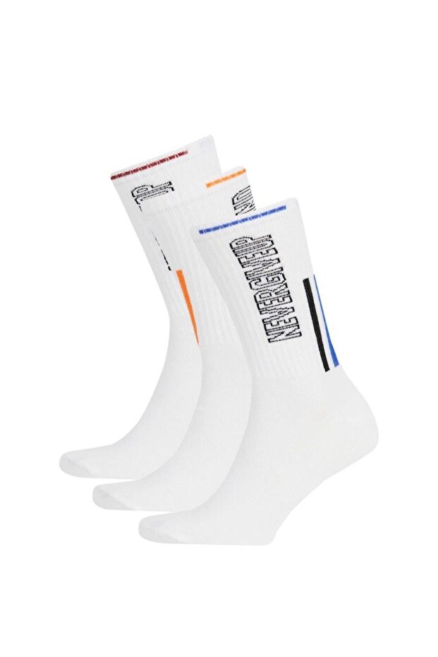 3-Pack Cotton Long Socks (Ns)