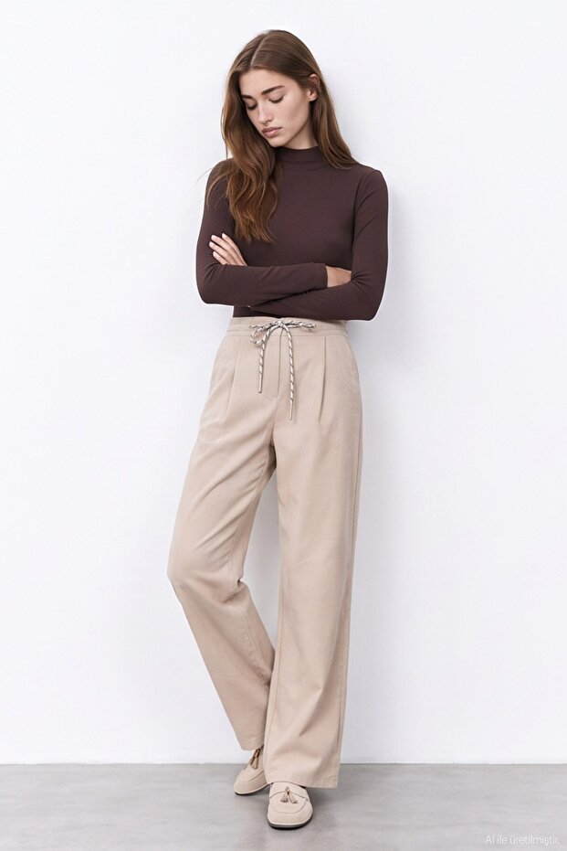Cord Detailed Trousers