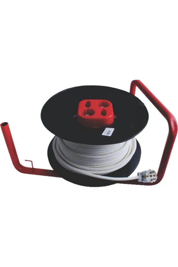 Empty reel, without cable, for electric extension cord