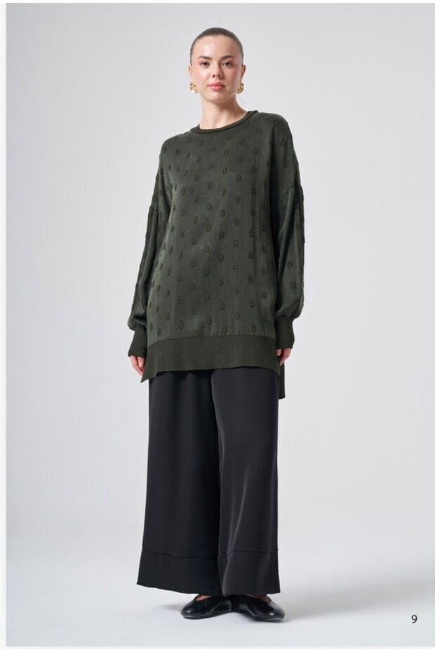 3043 Jacquard Detail Tunic