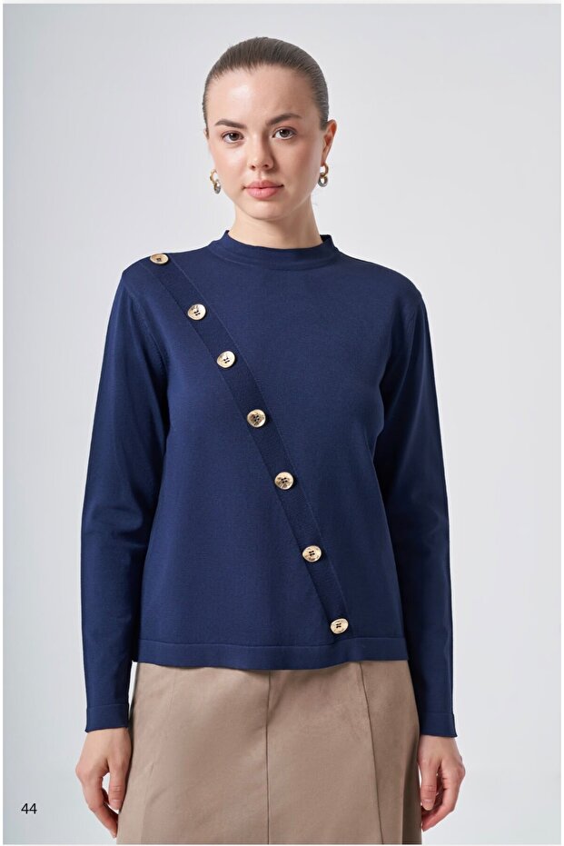 206 Mercerized Tunic with Cross Button Accessories