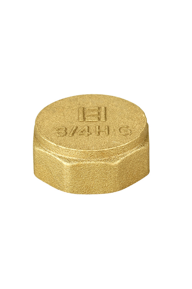 Brass plug 3/8", internal thread,