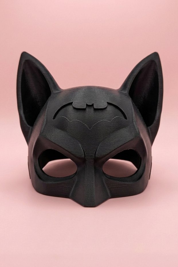 Batcat Batman Cat Mask - Fun Pet Superhero Costume 3D Production