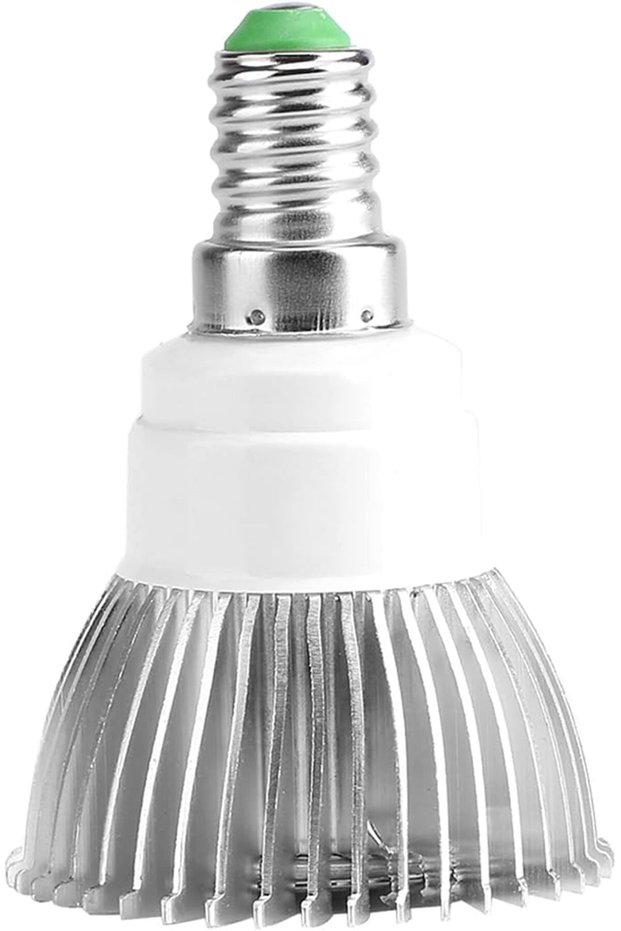 مصباح LED للنمو النباتي بقوة 18 واط، طيف كامل، E27/E14/GU10، مصباح للزراعة المائية (E14)