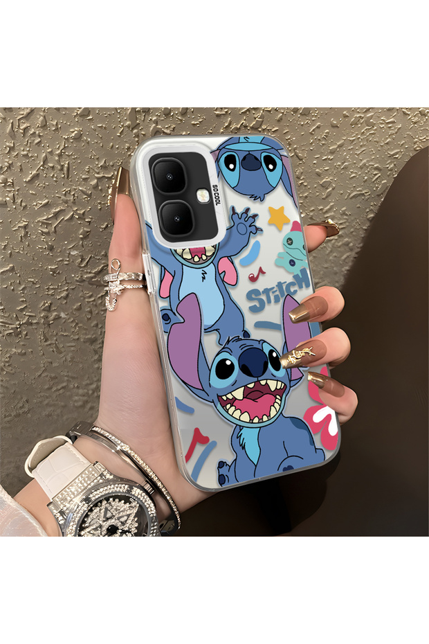 Infinix Smart 10 Compatible Colorful Decorated Cartoon Cute Monster Shockproof Pattern