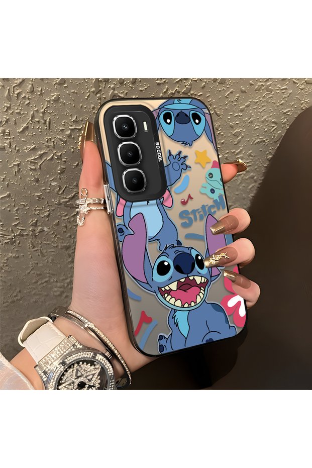 Infinix Hot 60 Pro Compatible Colorful Decorated Cartoon Cute Monster Shockproof Pattern