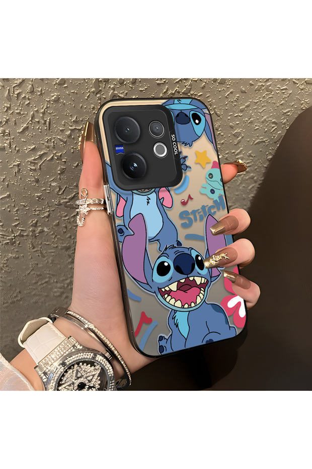 Vivo V60 Compatible Colorful Decorated Cartoon Cute Monster Shockproof Pattern