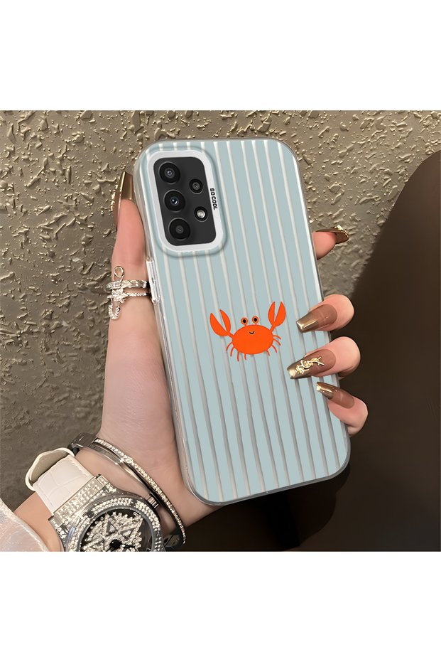 Samsung Galaxy A23 4G/5G Compatible Simple Line Cartoon Little Red Crab Impact Resistant Drawing