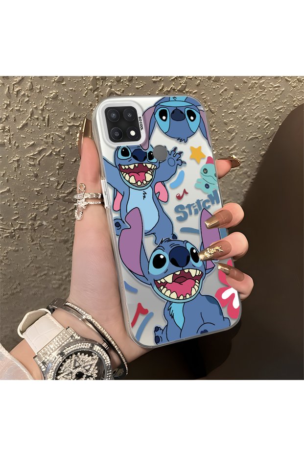 Oppo A15/A15S Compatible Colorful Decorated Cartoon Cute Monster Shock-Proof Pattern