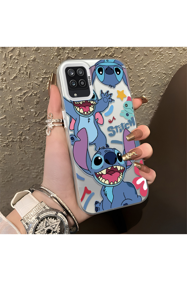 Samsung Galaxy A12/M12 Compatible Colorful Decorated Cartoon Cute Monster Impact-Resistant Pattern