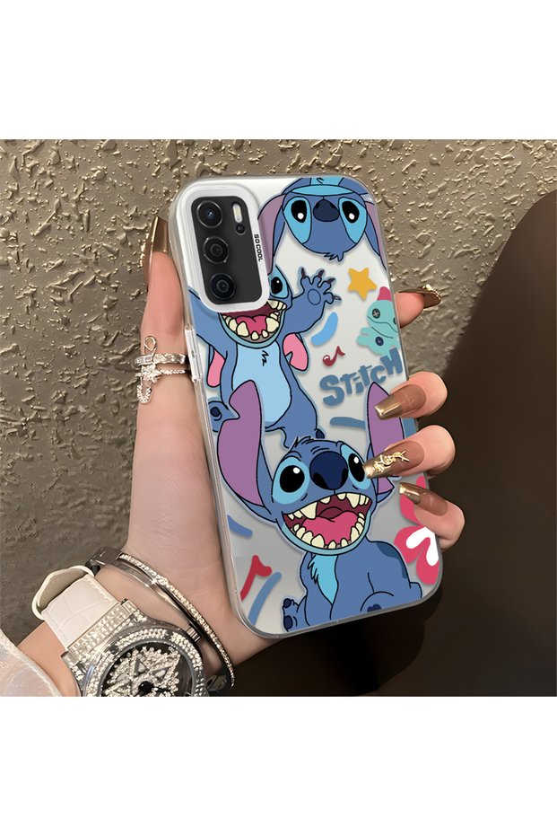 Oppo A55 4g Compatible Colorful Decorated Cartoon Cute Monster Shockproof Pattern