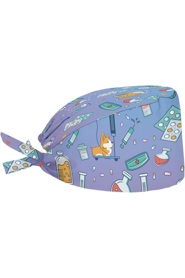 Biyejit Working Hat One Size Waterproof Adjustable Tie Back Cap with Sweatband, Breathable Work Cap