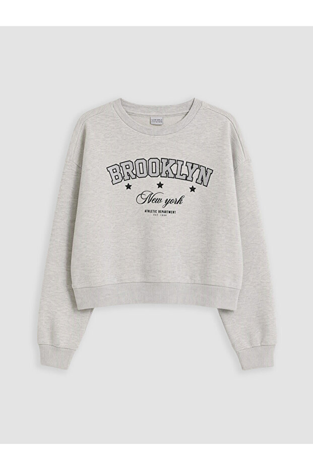 Rmz Gi̇yi̇m Farkiyla Printed Girls' Thick Sweatshirt