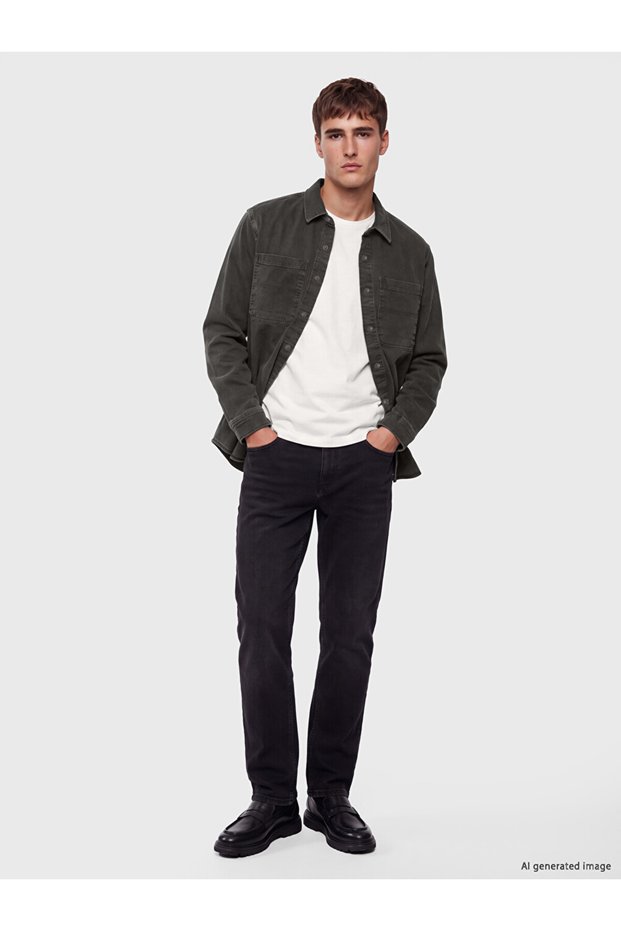 Esvab • Modern & Distinctive Standart Fit Men's Jean Shirt