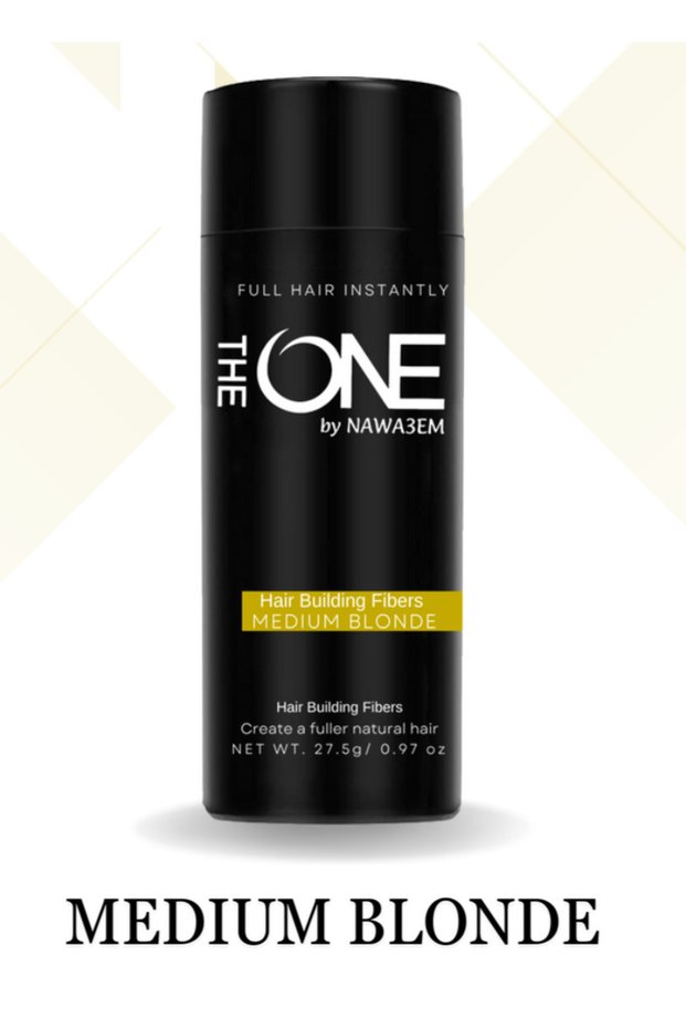 Instant Hair Color Medium Blonde Shading and Hair Gap Filling Fibers - 27.5g | Medium Blonde Hair Building Fibers 27.5g