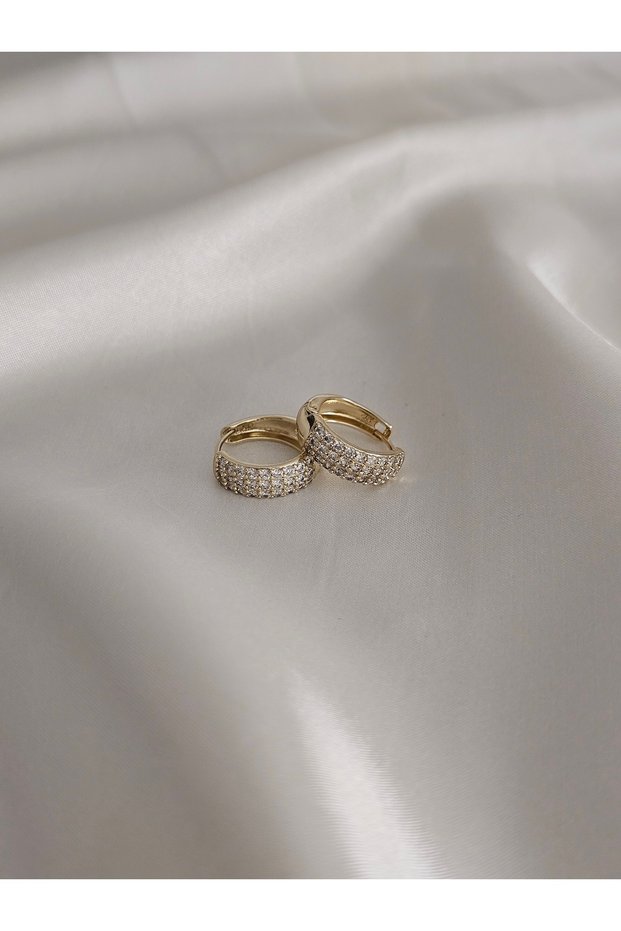 Women's Xuping Stone Modern Hoop Earrings