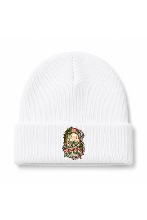 Jerusalem Golden Dome & Stone Archway Graphic Beanie