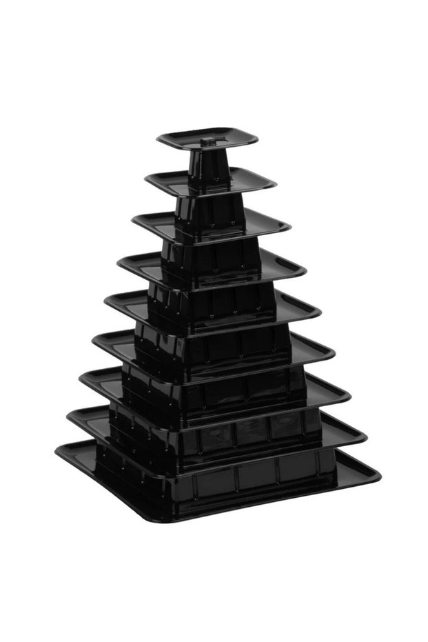 Macaron stand, pyramid, Matfer, Black