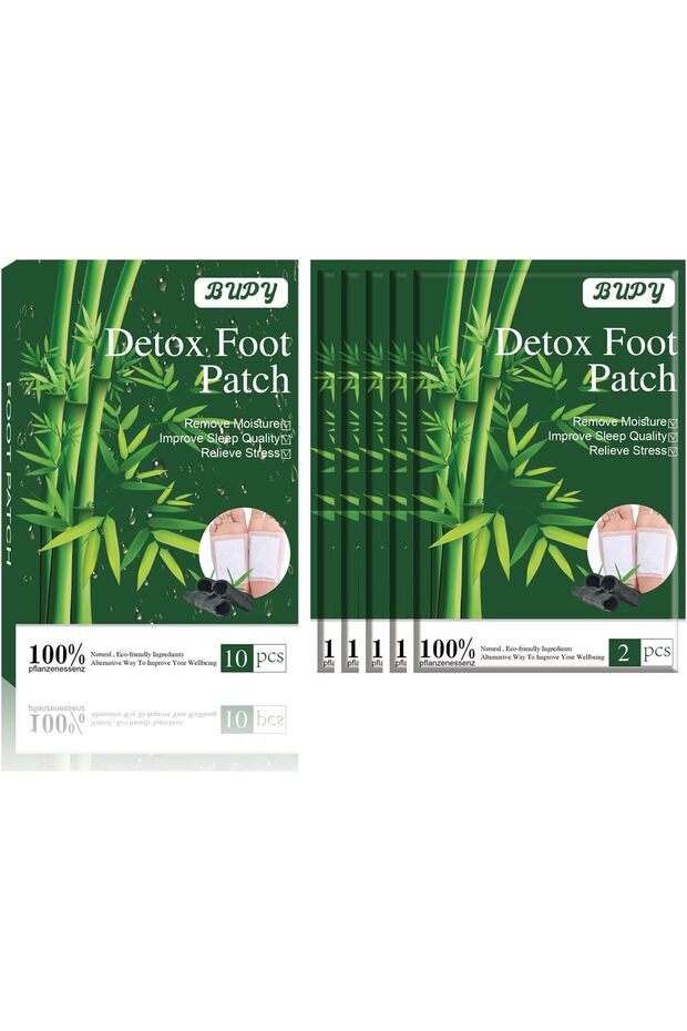 10Pcs Herbal Foot Patch, Deep Cleansing, Stress Relief, Sleep Foot Patch
