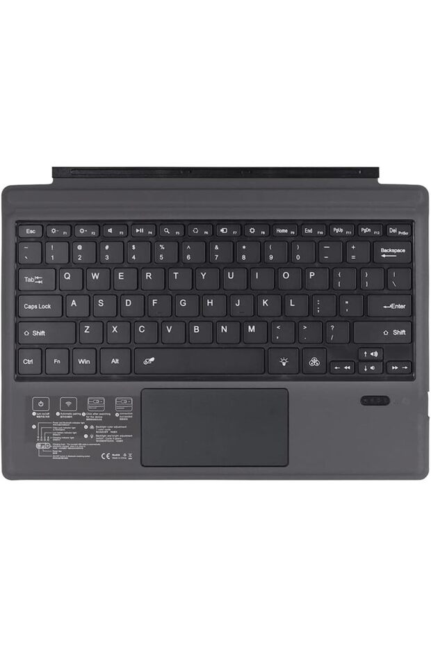 Wireless BT Keyboard Portable Ultra-thin Backlight Tablet Keyboard with Large Size Touchpad Compatib