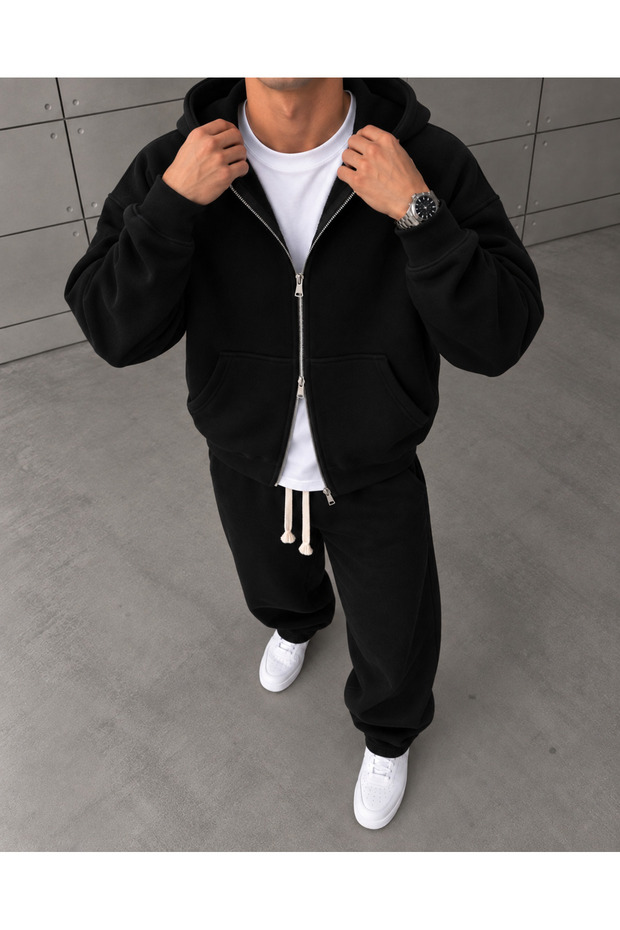 Zipper Siyah Takım