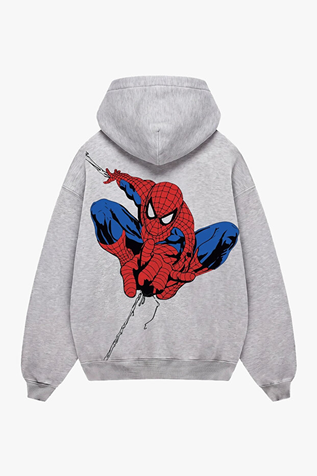 Amazing Printed Light Gray Oversize Unisex Hoodie