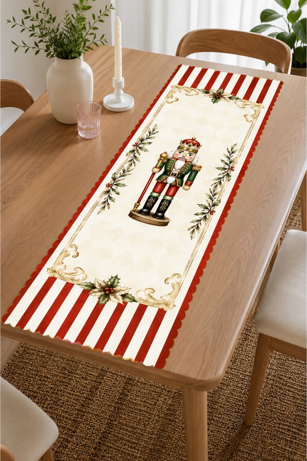 New Year's Runner Cover Tablecloth Kazasker