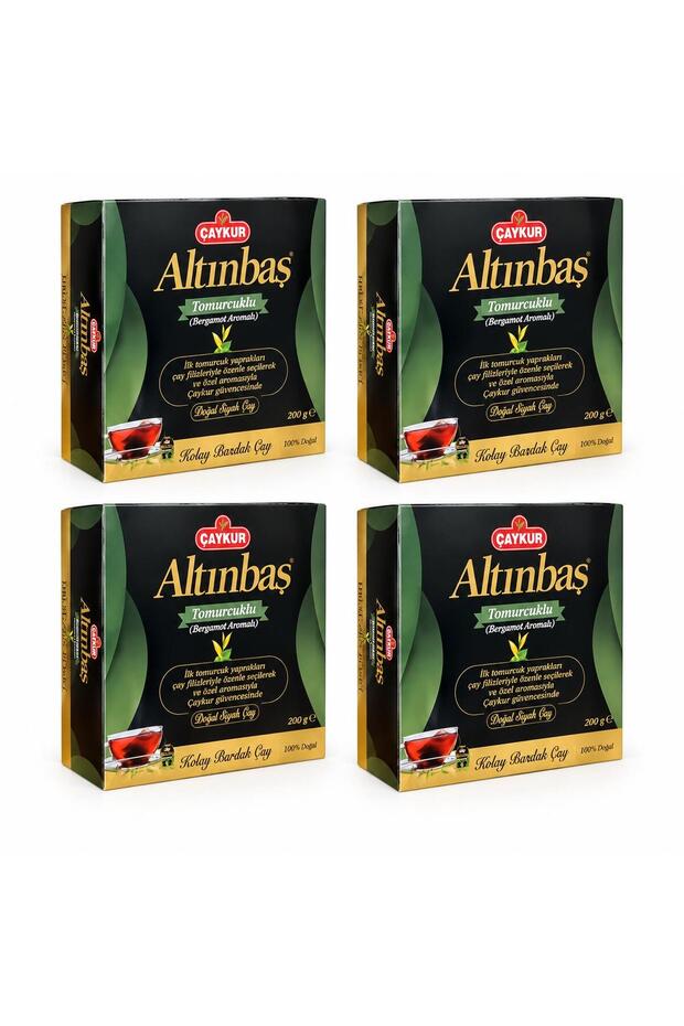 Altınbaş Tomurcuklu (Bergamot Flavored) Cup of Tea Bags 200Gr X4 Pieces