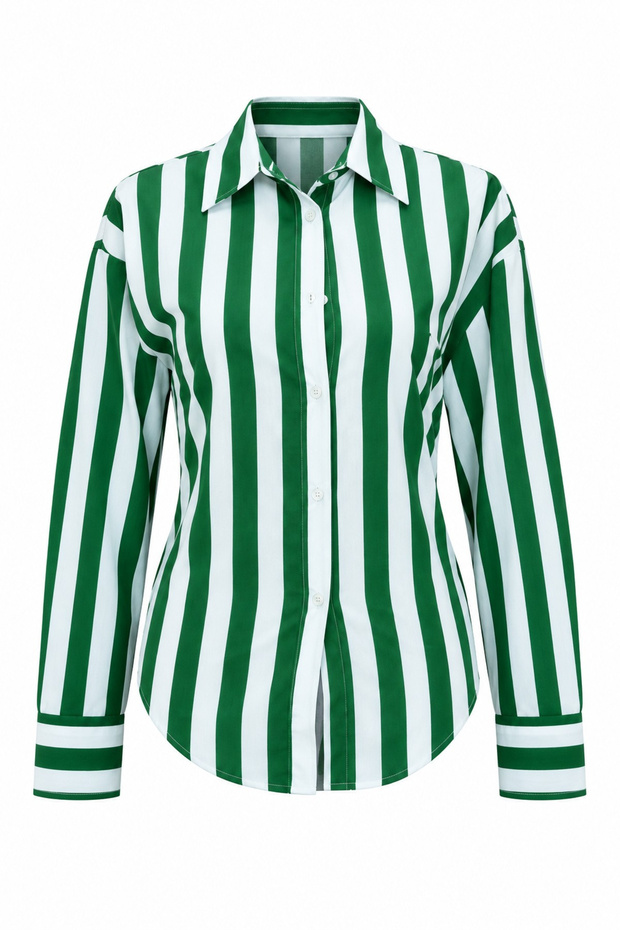 Striped Back Tie Shirt