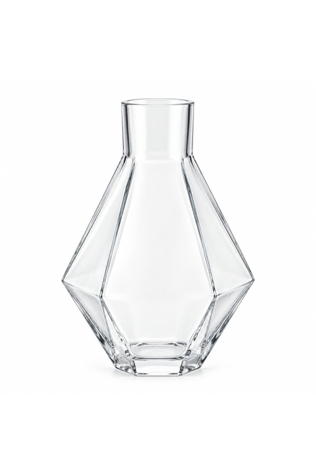Clear Glass Diamond-Cut Decanter – 1400ml