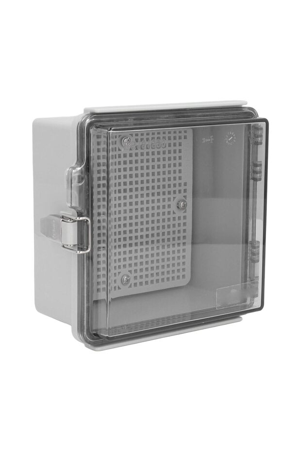 Electrical Junction Box, ABS Plastic Transparent Hinged Cover Project Box IP67 Waterproof Electrical