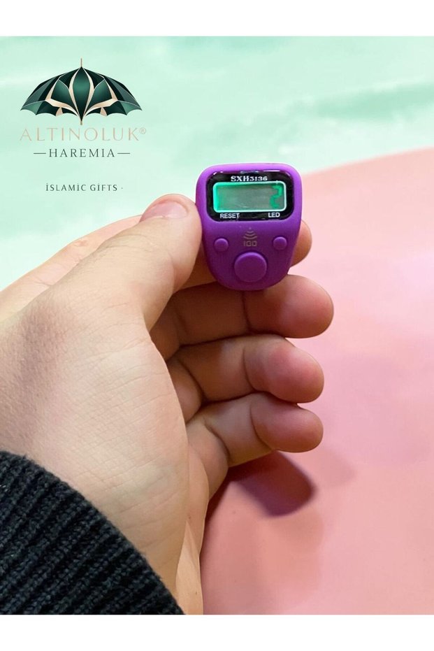Led Mini Ring Zikirmatik Digital Zikir Counter with Alerts Every 100 Times