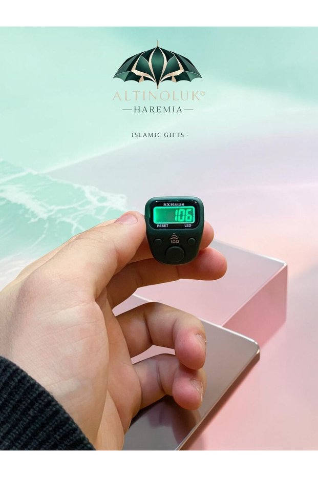 Led Mini Ring Zikirmatik Digital Zikir Counter with Alerts Every 100 Times