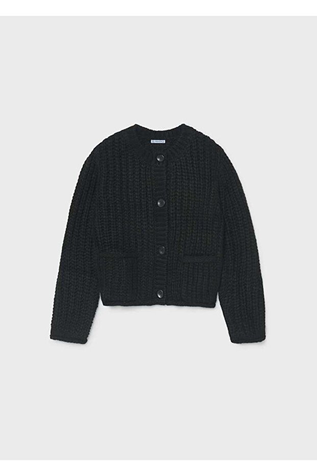 Girl's Cardigan 7344 Black 10 m