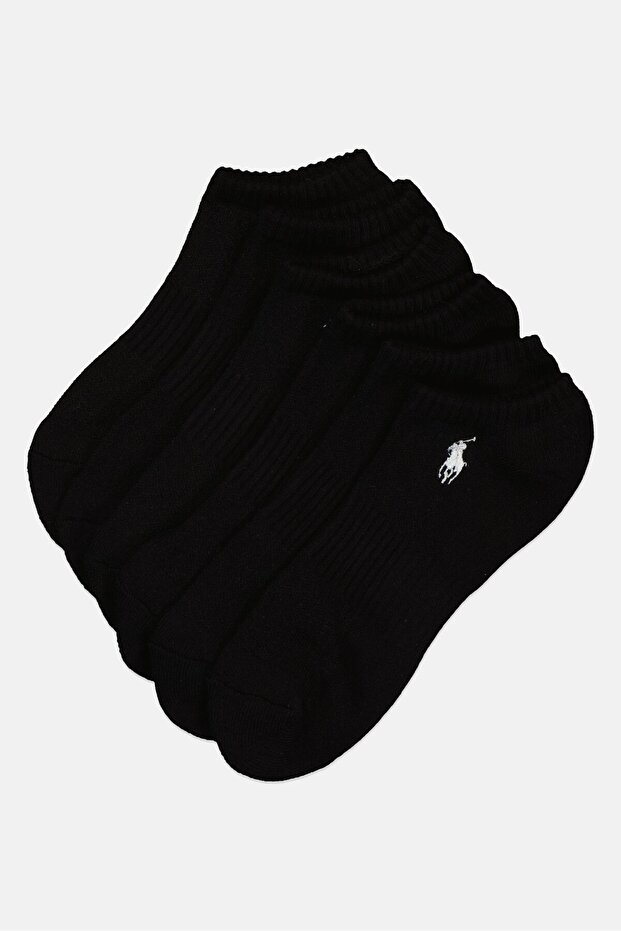 Polo Men 6 Pairs Low Cut Socks, Black