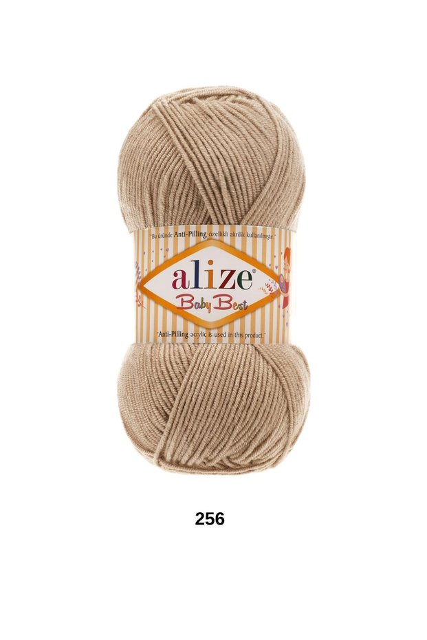 1 Piece Alize Baby Best 100 Grams 240 Yards Anti-Pilling Cardigan Sweater Scarf Baby Beanie Booties Hand Knitting Yarn-Color: 256