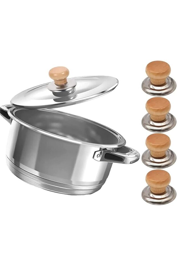 Pot Lid Knobs, Easy Fit Replacement Pan Lid Knobs, Universal Kitchen Cookware Lid Replacem