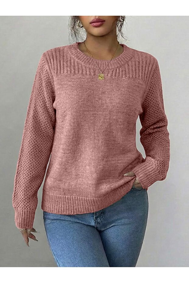 SLEEVE DETAIL SWEATER