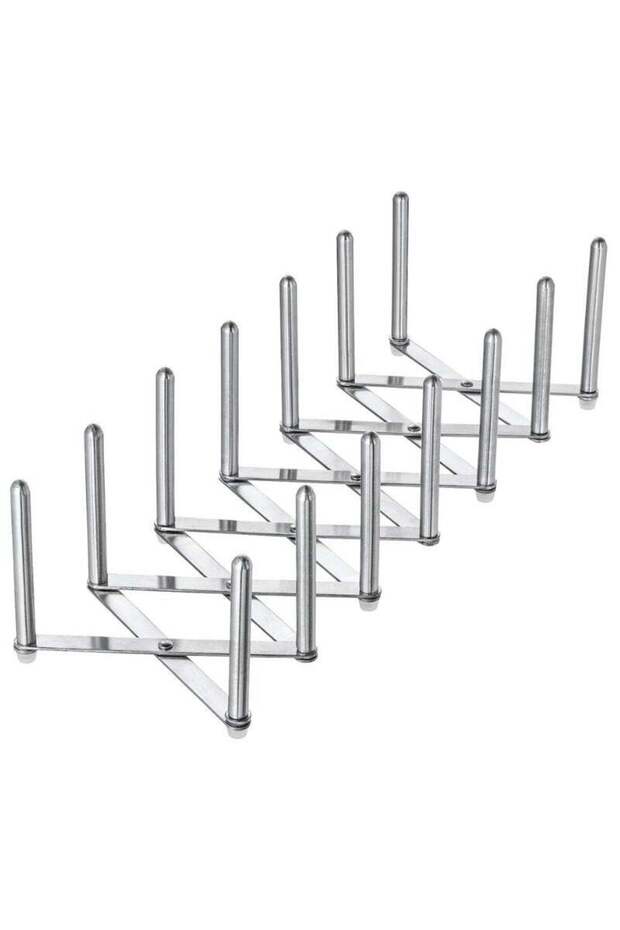 Pot Lid Organiser, Stainless Steel, Adjustable Length
