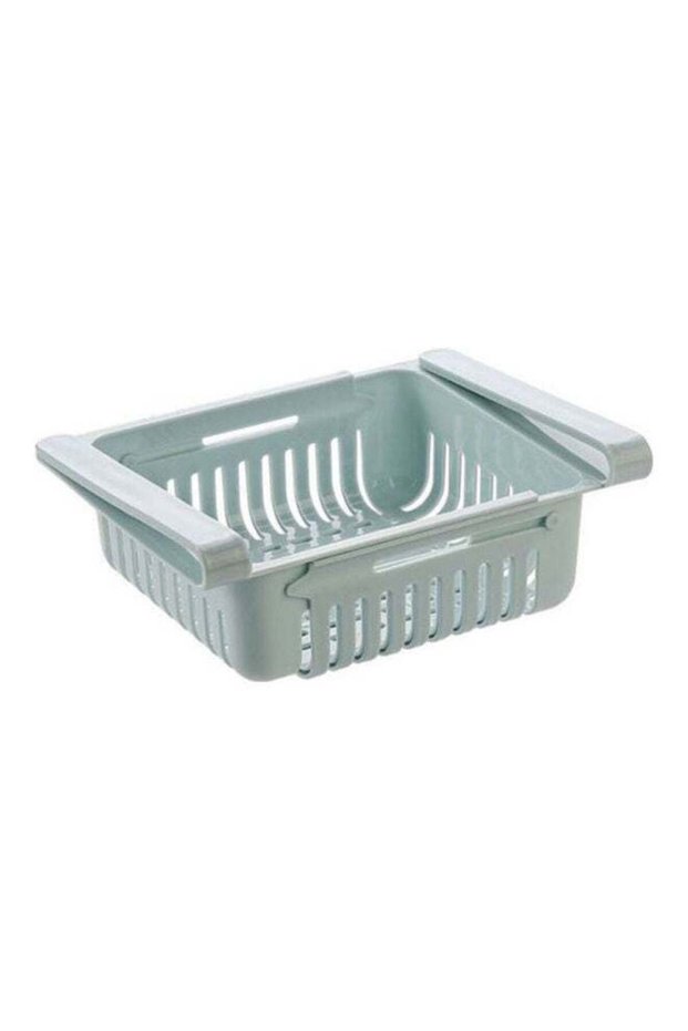 1 Pc Refrigerator Shelf Partition Drawer Kitchenware Refrigerator Storage Box Multicolour 20.5x7.5c