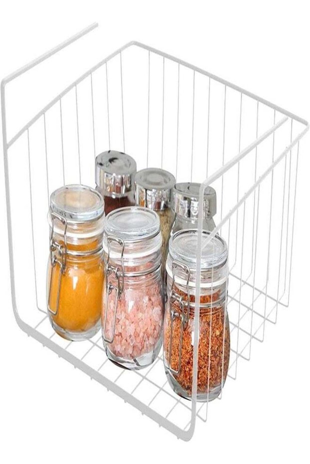 Kitchen Under Shelf Storage Basket Large - 16 Lightweight Metal Organizer Rack